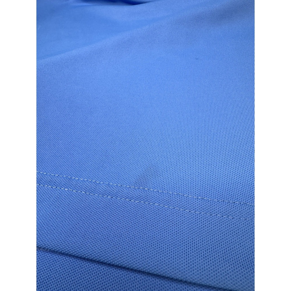 Mens Footjoy FJ Blue Button Collar Golf Polo Shirt Size Large Stretch - Picture 6 of 9